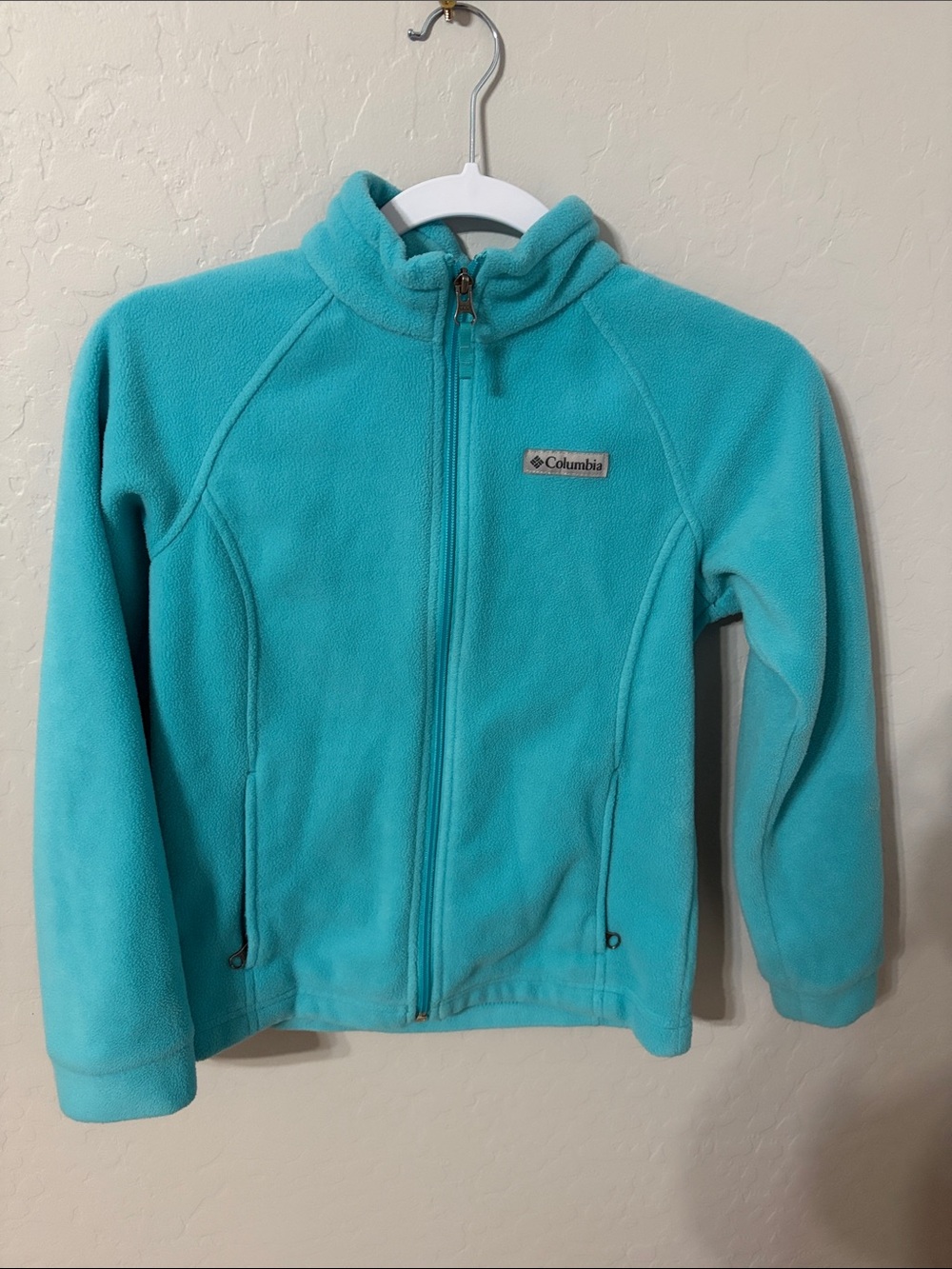 Columbia Kids Aqua Blue Full-Zip Fleece Jacket
